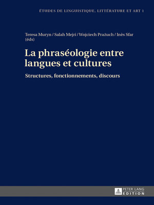 cover image of La phraséologie entre langues et cultures